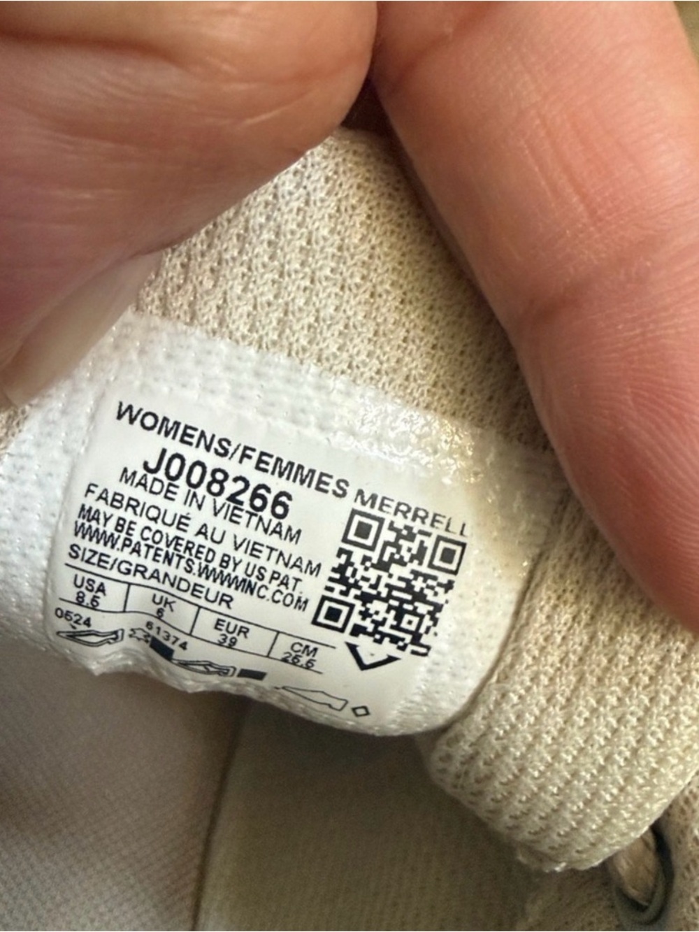 Merrell Women's Beige wrapt hiking Sneakers - Picture 9 of 9